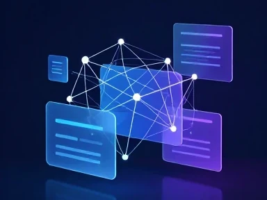 نمایی انتزاعی و مدرن از ساختار شبکه جهانی وب، شامل نودهای داده و اتصالات دیجیتال که بیانگر مفهوم یک وب‌سایت چیست در دنیای تکنولوژی است.